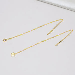 Boucles d'oreilles en argent S925 pour femme, simples, avec 8-9 perles, accessoires de bricolage, semi-finis, 1060 composants de bijoux, personnalités - Product Image 5