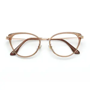 S11916 à la mode Tr90 Anti lumière bleue bloquant les lunettes cadre dames concepteur de luxe rétro optique lunettes grand cadre femmes