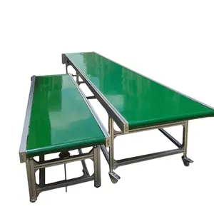 Material penanganan Conveyor PVC/PU/sabuk Stainless Steel Conveyor untuk industri pengolahan makanan