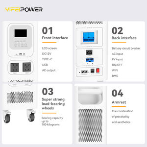 بطارية مع عاكس مدمج من 2.56 كيلوواط ساعة إلى 28 كيلوواط ساعة، بطارية ليثيوم الكل في واحد، نظام طاقة شمسية ببطارية وعاكس 2 في 1 - Product Image 6
