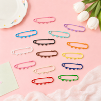 Broche Épingle de Sûreté Métallique Colorée, Connecteur Breloque DIY, Porte-clés, Accessoires de Décoration pour Vêtements et Sacs, Vente en Gros