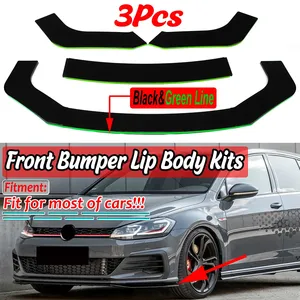 ชุดแต่งกันชนหน้ารถยนต์แบบสากล 3 ชิ้น สำหรับ VW Golf MK5 MK6 MK7 CC Passat Jetta Polo - Product Image 1