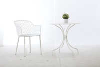 Ensemble de table et chaises de patio durables en PP, 3 pièces, style bistrot, balcon, ensemble de table à manger 2+1