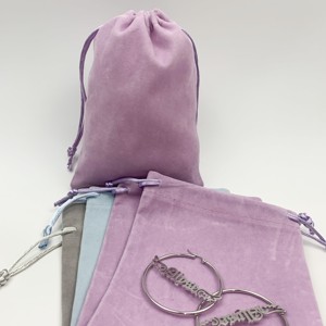 Bolsa para Joyas Elegante y Minimalista de Estilo Coreano, de Tela de Algodón de Color Sólido, Forro de Terciopelo Ligero, Antioxidante y Antipolvo - Product Image 3