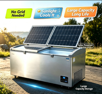 Frigorifero-Congelatore Commerciale a Energia Solare da 900L per Applicazioni Off-Grid, in Acciaio Inox, ad Alta Efficienza Energetica, OEM