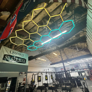 Chất lượng cao và dễ dàng cài đặt tùy chỉnh RGB <span class=keywords><strong>Led</strong></span> hình lục giác ánh sáng tổ ong RGB <span class=keywords><strong>LED</strong></span> Studio ánh sáng - Product Image 2