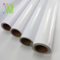 Chine Top Vinyl Factory Vente en gros rouleau de vinyle adhésif encre pigmentée vinyle auto-adhésif pvc imprimable à jet d'encre pour impression