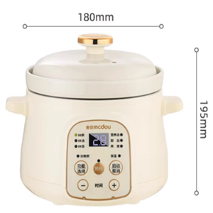 Casserole électrique automatique 1L mcdou de haute qualité avec fonction de contrôle du temps, revêtement antiadhésif facile à nettoyer, Kaleh Pacheh Crockpot - Product Image 2
