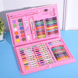 批发86件套艺术套装水彩蜡笔和油粉彩礼品套装儿童绘画和艺术文具 - Product Image 2
