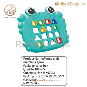 Juguete educativo para niños bebé cangrejo S memoria cognición tablero <span class=keywords><strong>de</strong></span> juego rápido juego rompecabezas geometría conciencia niños - Product Image 4