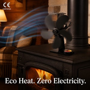 Ventilatore per Stufa <span class=keywords><strong>a</strong></span> <span class=keywords><strong>Legna</strong></span> <span class=keywords><strong>a</strong></span> Energia Termica, Senza Fumo, con 5 Pale, per <span class=keywords><strong>Stufe</strong></span> <span class=keywords><strong>a</strong></span> Biomassa - Product Image 2
