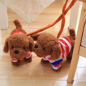 Goed Verkopende Kwispelende Staarten Elektrische Hond Pluche Lopen En Blaffen En Knikken Elektrisch Puppykinderspeelgoed - Product Image 5