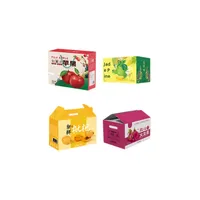 Boîte-cadeau de fruits haut de gamme Carton de carton ondulé vide personnalisable avec orange de nombril de raisin pour panier de pommes pour cadeaux de fruits