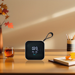 Mini détecteur de gaz 3-en-1 avec moniteur PM2.5, port Type-C, 800 mAh, ABS blanc, pour la mesure de la température et de l'humidité domestique - Product Image 4