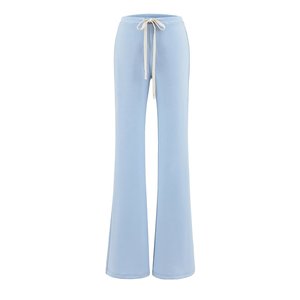 <span class=keywords><strong>Pantaloni</strong></span> Yoga da <span class=keywords><strong>Donna</strong></span> Trendy Casual a Vita Alta Elasticizzata, Vestibilità Ampia in Tessuto Oxford Antipiega, Estivi - Product Image 3
