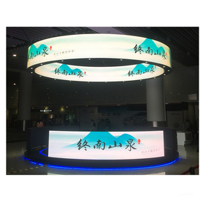 Cong <span class=keywords><strong>LED</strong></span> hiển thị p2.5 mềm linh hoạt HD RGB hình dạng đặc biệt màn hình quảng cáo trong nhà - Product Image 1