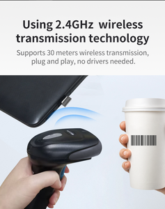 Escáner de Código de Barras Inalámbrico 2.4g USB 2D BT para Supermercado, Precio de Fábrica en China, Escáner de Código de Barras Electrónico Industrial - Product Image 4