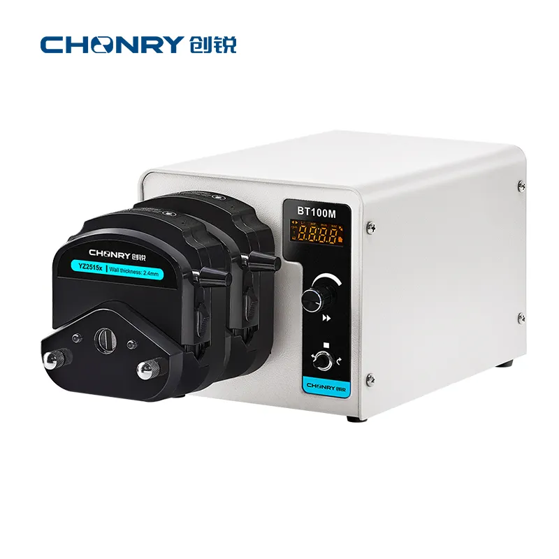 BT100M/YZ1515x Adjustable speed basic 220v ac chemical 2 channels lab dosing peristaltic pump