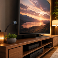 Câble UHD HDTV 2.2 Mâle-Mâle Haute Vitesse 16K avec Gaine en Nylon pour Ordinateurs, Lecteurs DVD, Home Cinéma 1m-10m