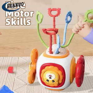 Montessori Pull String Jouets Bébé Voyage Activités Puzzle Occupé Conseil Cube pour Apprentissage Éducatif - Product Image 3