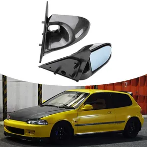 For 2 4 <b>Doors</b> EG 1992 1993 1994 1995 Car <b>Door</b> Side Manual Adjustable Rear View <b>Mirror</b> Covers Spoon Style Auto Parts - Product Image 6