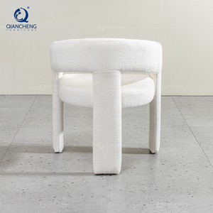 ชุดเก้าอี้รับประทานอาหารแบบนอร์ดิกเฟอร์นิเจอร์หรูหราทันสมัยหุ้มเบาะเก้าอี้ห้องรับประทานอาหารทำจากเหล็กกำมะหยี่หลังสูงสำหรับร้านอาหาร - Product Image 3