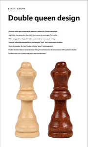 Juego de <span class=keywords><strong>Ajedrez</strong></span> y Backgammon de Madera, Edición de Viaje, Tablero Plegable, Juguete de Batalla con Caja de <span class=keywords><strong>Ajedrez</strong></span> - Product Image 2