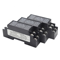 Haute précision 0.1% FS 4-20mA 0-10V 0-5V 35mm Module convertisseur AC Rail DIN 0-500mA 1A 5A 10A 1 en 1 Transmetteur de courant AC