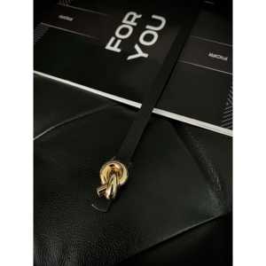 Cinturón Delgado de Mujer con Hebilla Tejida Fiori, Estilo Casual, de Aleación y PU - Product Image 3