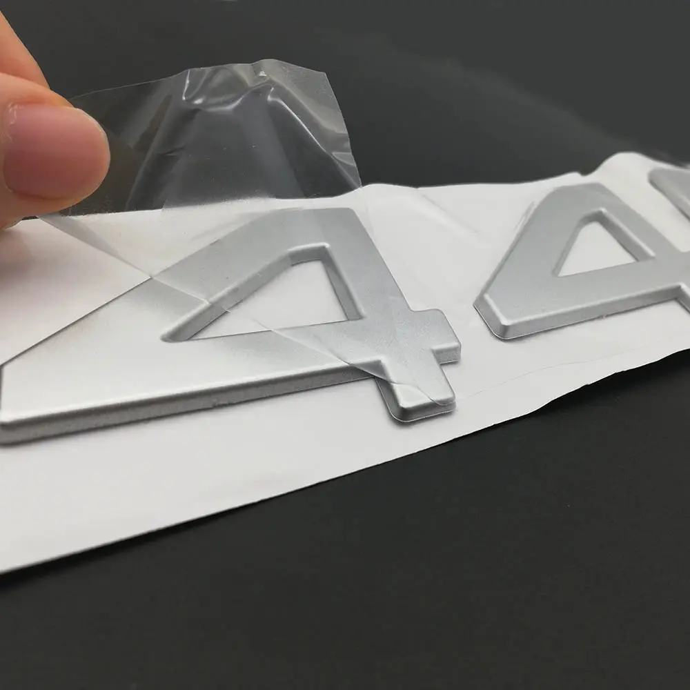 Пользовательские 3d хромированные наклейки с логотипом, самоклеящиеся хромированные буквы для автомобилей