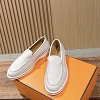 Chaussures mocassins pour hommes en cuir de vache véritable, style italien, plates, décontractées, pour la marche et la conduite