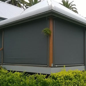 मोटरराइज्ड ज़िप ट्रैक रोलर वाटरप्रूफ विंडो बाहरी अंधा पैटियो स्क्रीन रिट्रेटेबल इलेक्ट्रिक गैरेज ज़िप स्क्रीन आउटडोर अंधा - Product Image 2