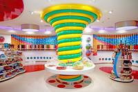 Design d'intérieur de confiserie, décoration de bar à bonbons, présentoirs pour magasin de chocolat, armoire à bonbons pour sucettes