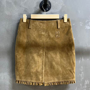 Ensemble deux pièces pour femme, veste et jupe, style vintage Maillard, tendance printemps 2026, mélange cachemire hybride - Product Image 5