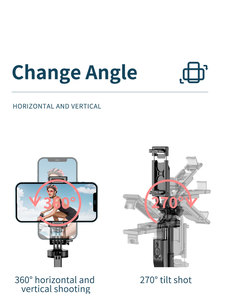 Trépied perche à <span class=keywords><strong>selfie</strong></span> sans fil L16 pliable pour caméra d'<span class=keywords><strong>action</strong></span> GoPro et smartphones – Prise de vue stable et équilibrée pour diffusion en direct - Product Image 2