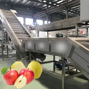 Maçã pêra conjunto completo de linha de produção de suco de fruta que faz a máquina