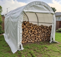 Tenda Besar Portabel Laris Manis Bahan PVC Tahan Air Tenda Penyimpanan Luar Ruangan Besar