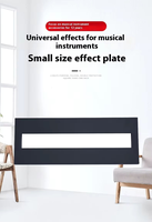 Planche de support d'effet de guitare électrique de petite taille avec piste fixe unique pour accessoire d'instrument de musique de sac à main