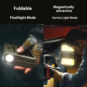 Lampe de travail LED COB pliable, base magnétique, rechargeable, portable, super lumineuse, pour réparation automobile, camping, atelier - Product Image 5