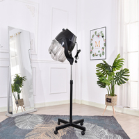 Sèche-cheveux professionnel de salon 1000W en plastique sur pied blanc/noir, tension universelle, pour traitement capillaire à chaud