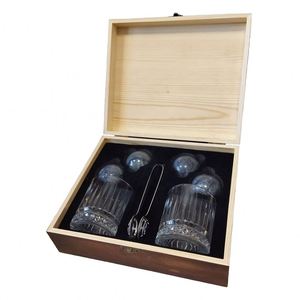 Top vente coffret cadeau de luxe personnalisé verre à whisky et pierres glaçon granit pierres à whisky - Product Image 1