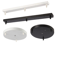 Accessoires d'éclairage rosace de plafond ronde plaque de plafond linéaire bande plafond auvent base pour lustre suspension
