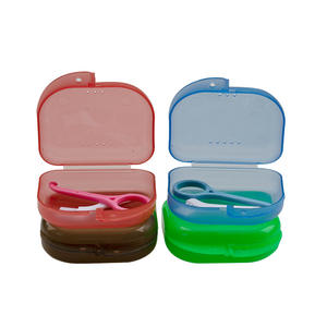 Oral Therapy <b>Equipment</b> Accessory <b>Dental</b> Materials Clear Retainer Box Braces Aligner Remover Brush Holder Tooth Storage Solution - Product Image 2