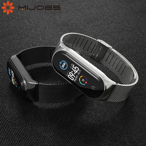 Correa de Reloj Inteligente de Acero Inoxidable Mijobs en Oferta para Xiaomi <span class=keywords><strong>Mi</strong></span> <span class=keywords><strong>Band</strong></span> 6 5 4 <span class=keywords><strong>3</strong></span>, Brazalete <span class=keywords><strong>Amazfit</strong></span> <span class=keywords><strong>Band</strong></span> 5 - Product Image 2