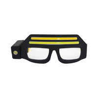 LED-Brille Wiederaufladbare Stirnlampe mit Bewegungssensor COB-Flutlicht USB-C Freihändig 90 Grad Kopflampe für Arbeit Angeln Camping Reparatur