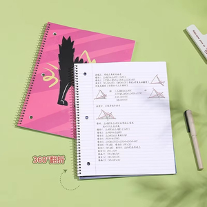 Tùy chỉnh A4 lá giấy trắng Loose-Leaf máy tính xách tay 70 Sheets xoắn ốc ràng buộc notepad cho sinh viên tùy chỉnh A5 kích thước tùy chọn 80 - Product Image 2