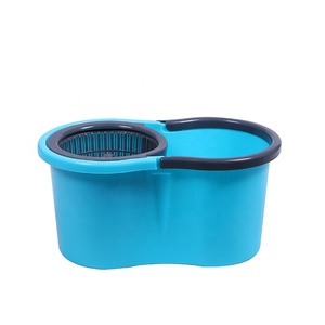 360 cán Sàn Quay đi ma thuật lau bộ với thép xử lý và thép không gỉ lau đầu thiết kế rảnh tay và Xô Nhựa - Product Image 2