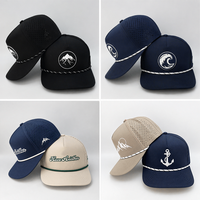 Casquette Snapback 5 Panneaux Personnalisée avec Logo d'Entreprise, Imperméable, Logo en Caoutchouc Découpé au Laser, Chapeau de Sport de Golf OEM
