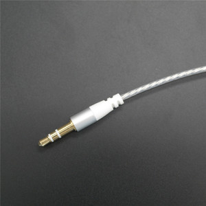 Cable de audio Mmcx plateado y chapado en cobre para Shure Se215 315 425 846 Ue900, núcleo de nailon Tpe, color blanco plateado - Product Image 3