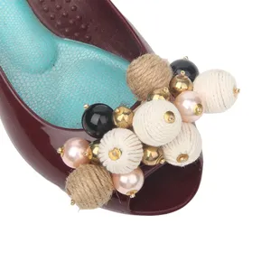 Ayakkabı aksesuarı için brezilya tarzı moda sandal zincir süsleme